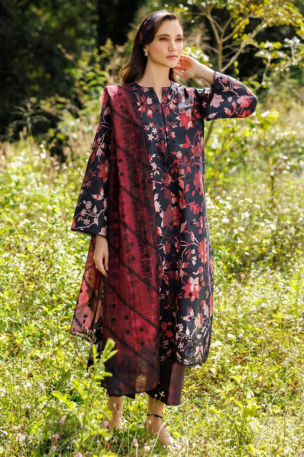 Embroidered Lawn USE-9290 | Unstitched Summer '26 | Jazmin