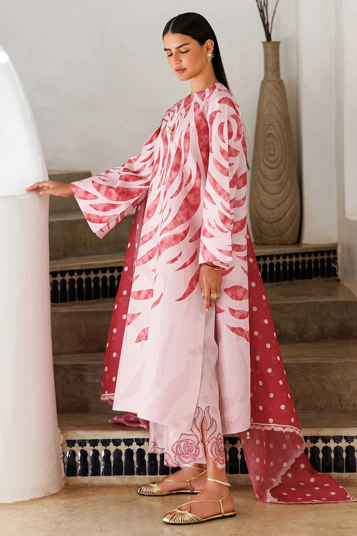 Embroidered Lawn USE-9297 | Unstitched Summer '26 | Jazmin