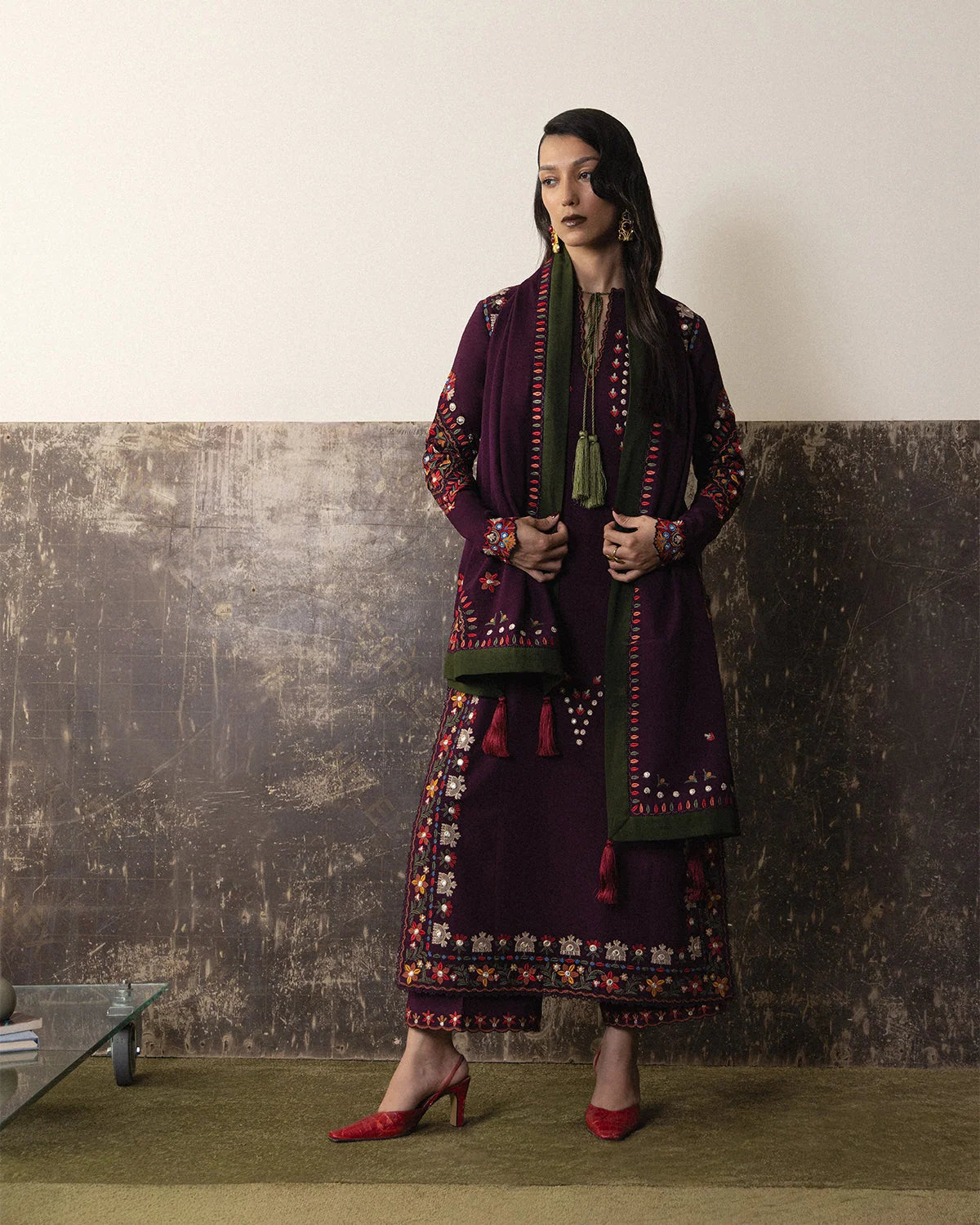 Nizha - Scarf | Karandi Pret AW '26 - Edit II | Jugnu