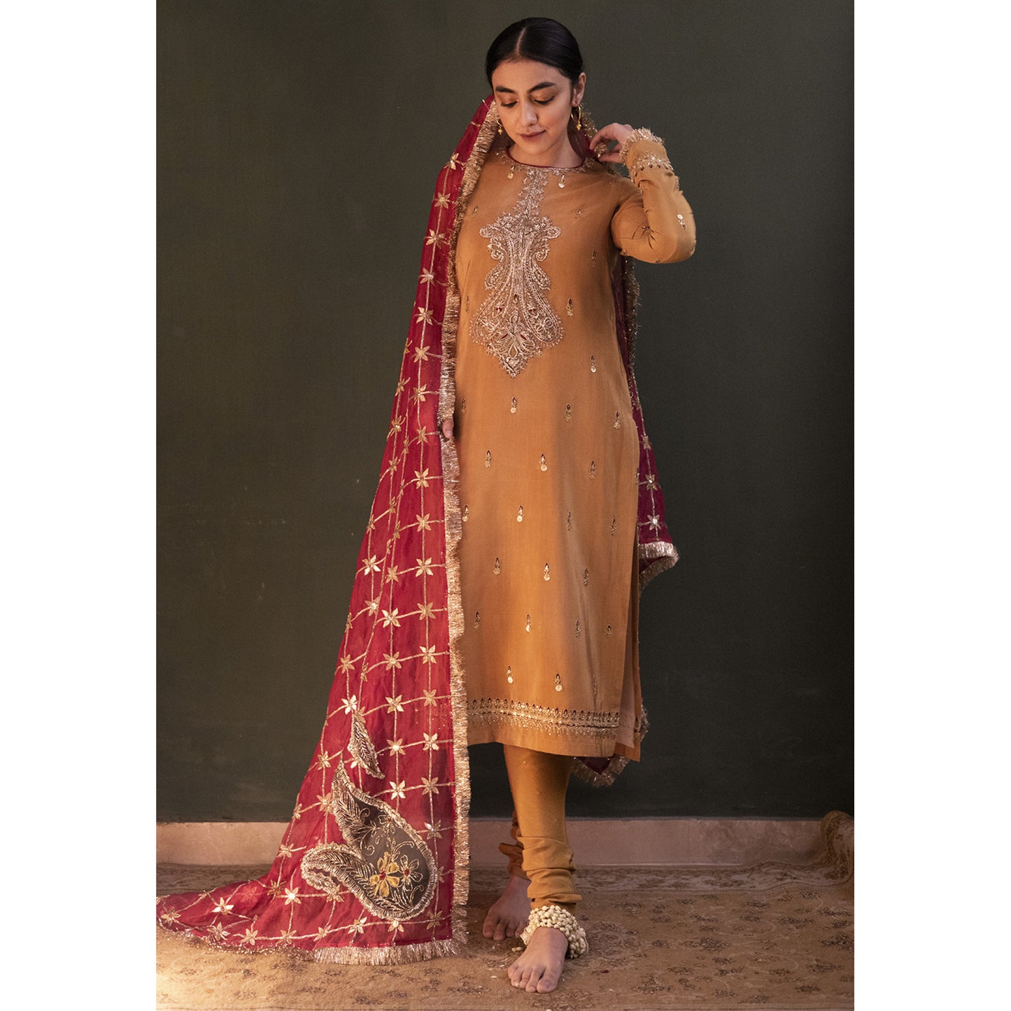 MUSTARD KASHMIRI | ZOHRA-FORMALS | DYOT