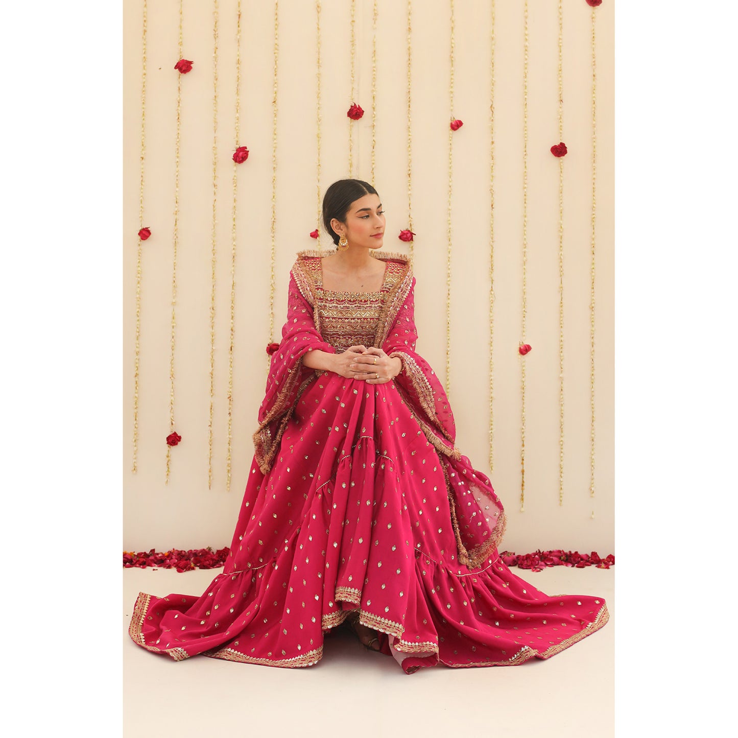 CANDY PINK LEHENGA CHOLI | ZARI-FORMAL | DYOT