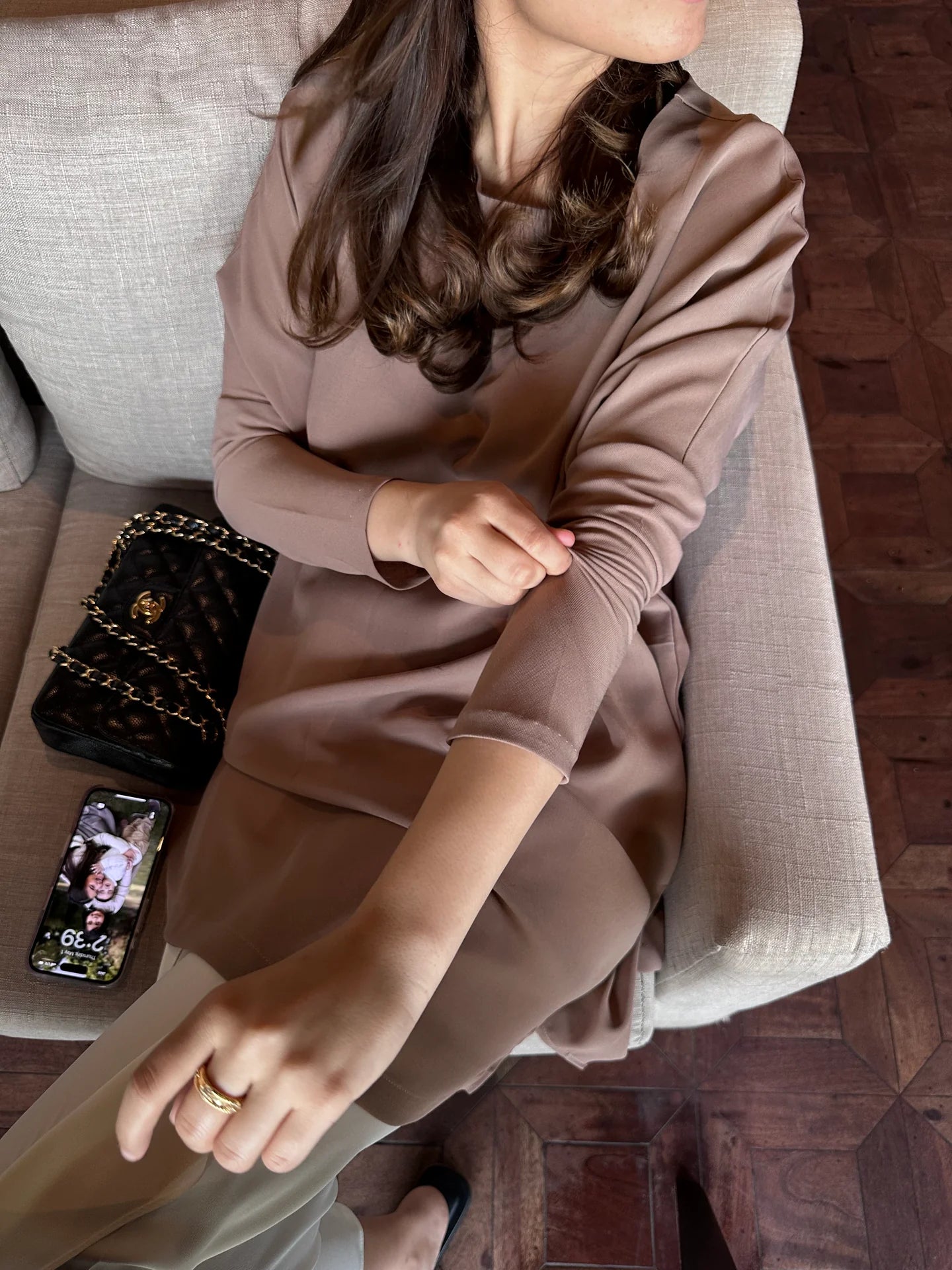 TAUPE LAURIE TUNIC | Sak Atelier