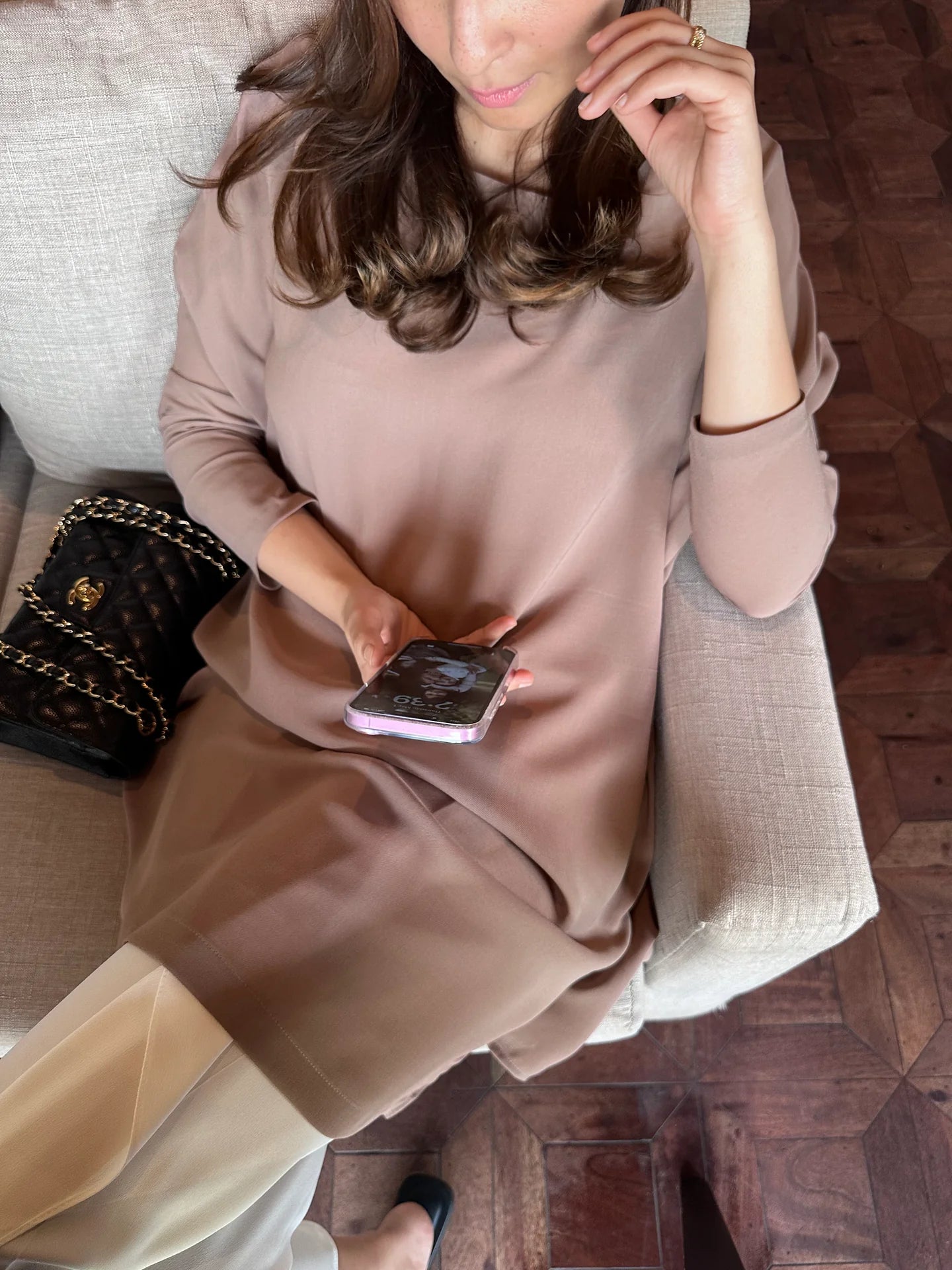 TAUPE LAURIE TUNIC | Sak Atelier