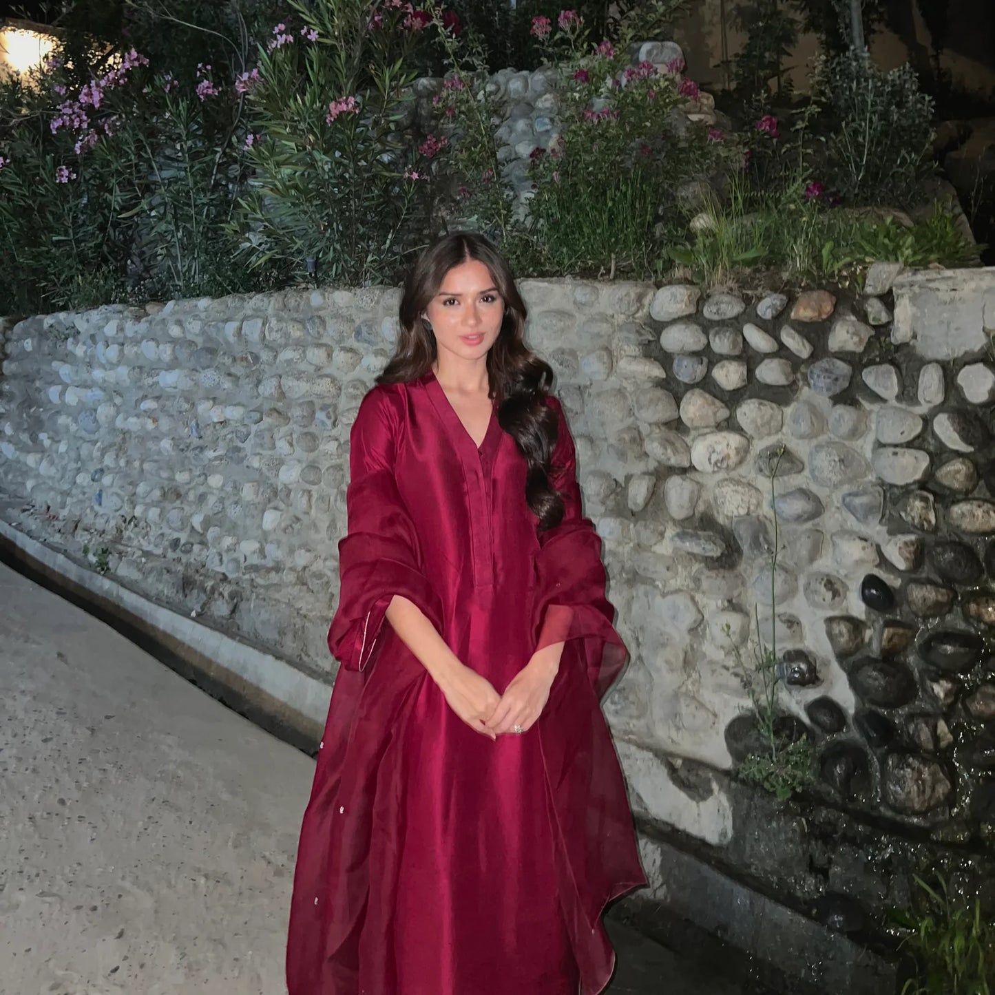 Raw Silk Magenta | SADAF KANWAL