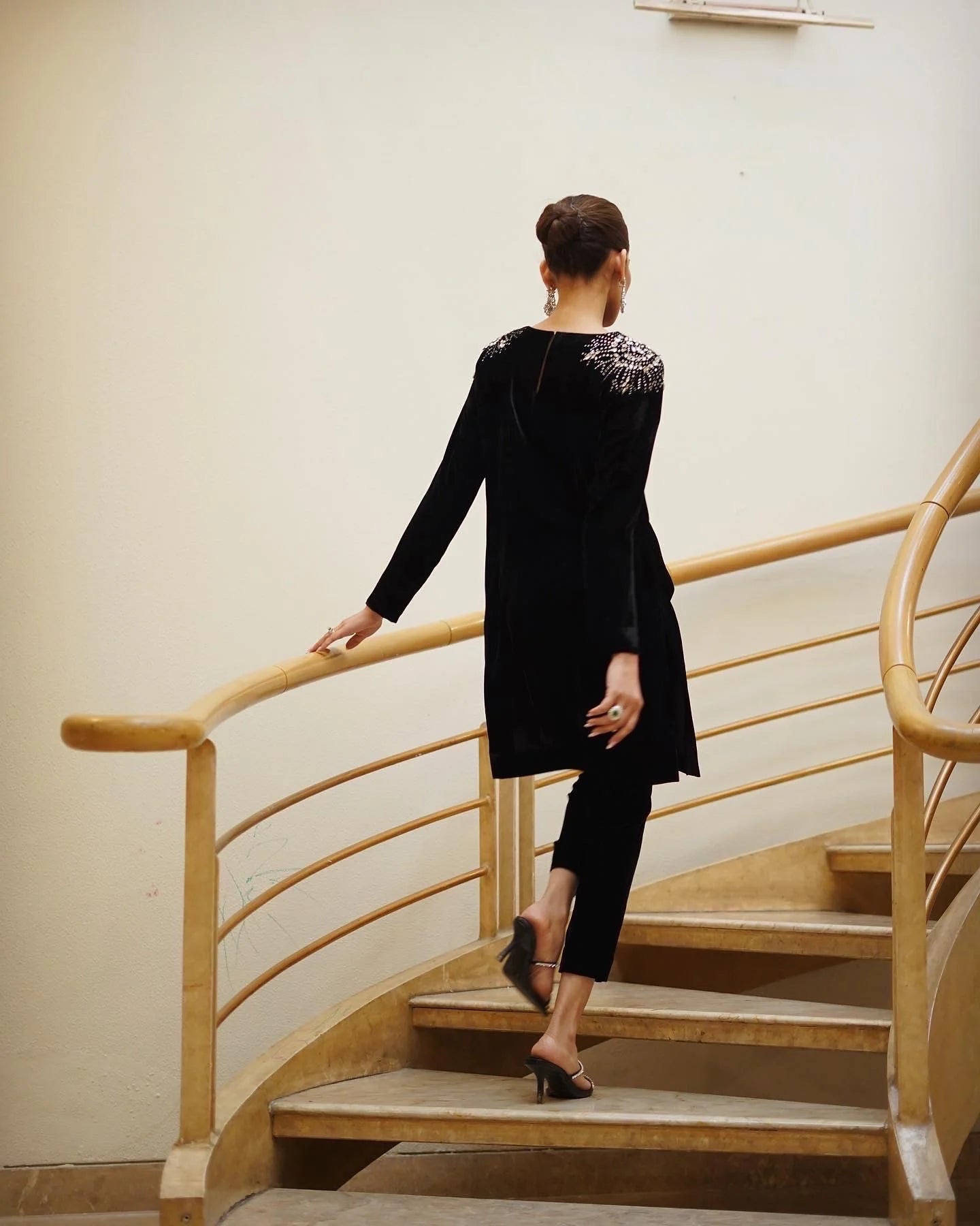 BLACK VELVET DAZZLE SET | SAK ATELIER