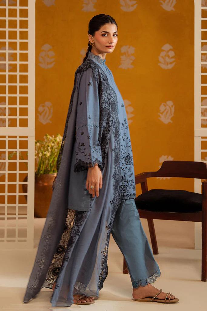 BERYL DUSK-3PC CHIKANKARI SUIT | Cross Stitch