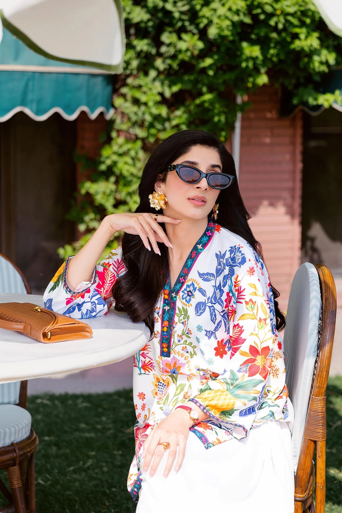 STITCHED BLENDED JACQUARD PRINTED SHIRT | Sana Safinaz