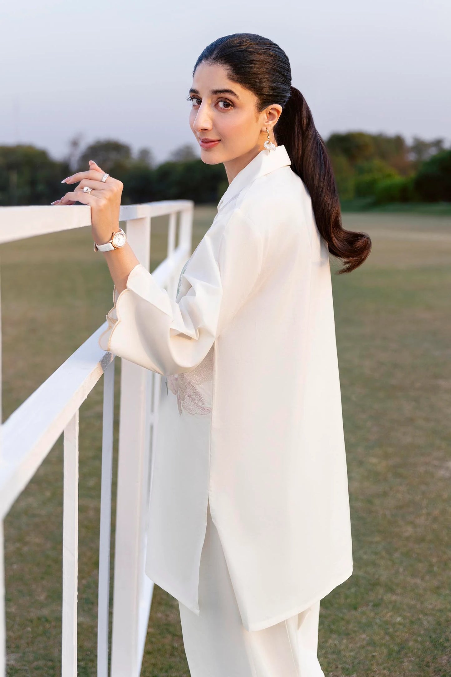 STITCHED ESSENTIAL SHIRT + BOTTOM | Sana Safinaz