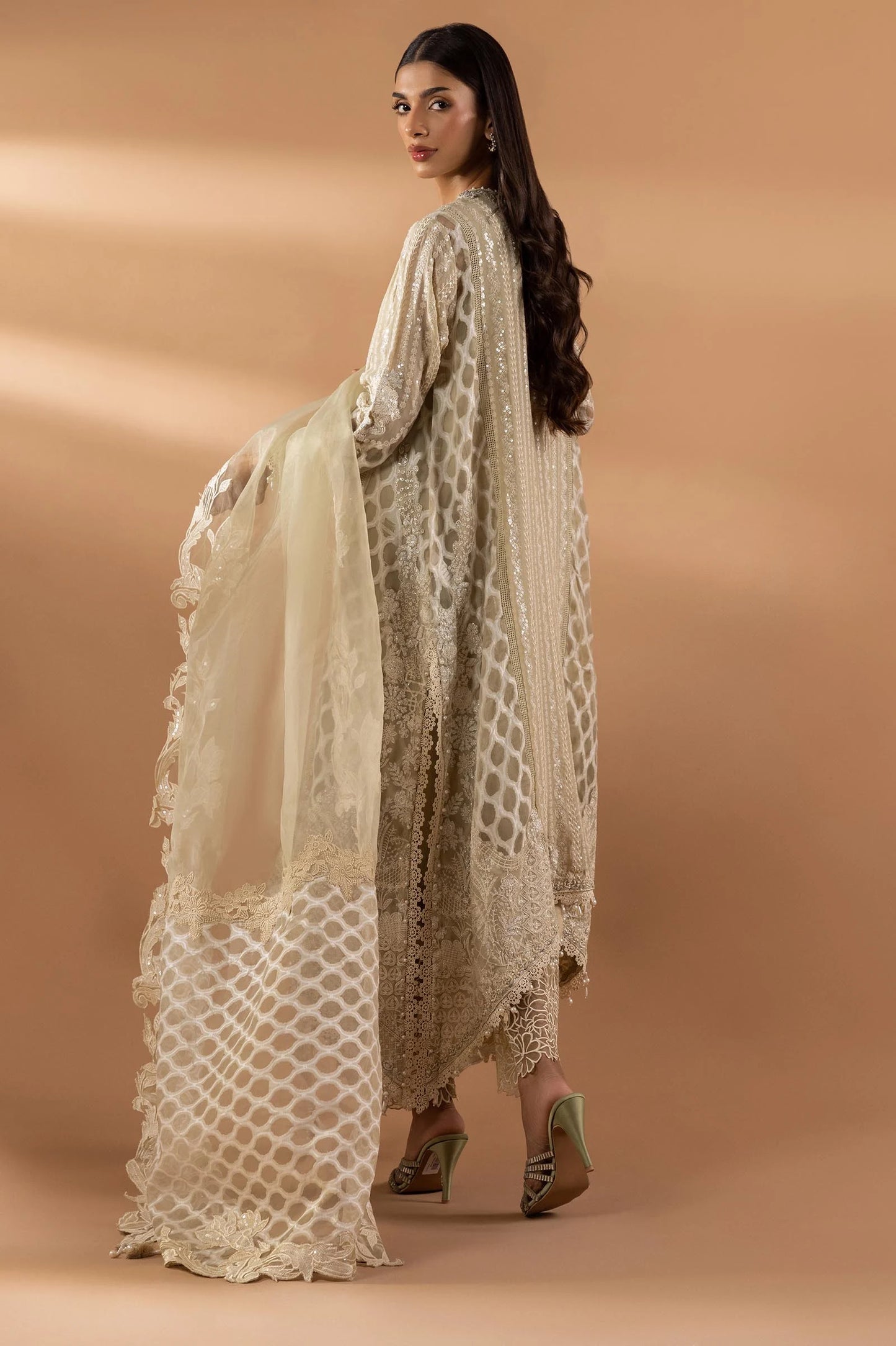 STITCHED EMBROIDERED SUIT | Sana Safinaz