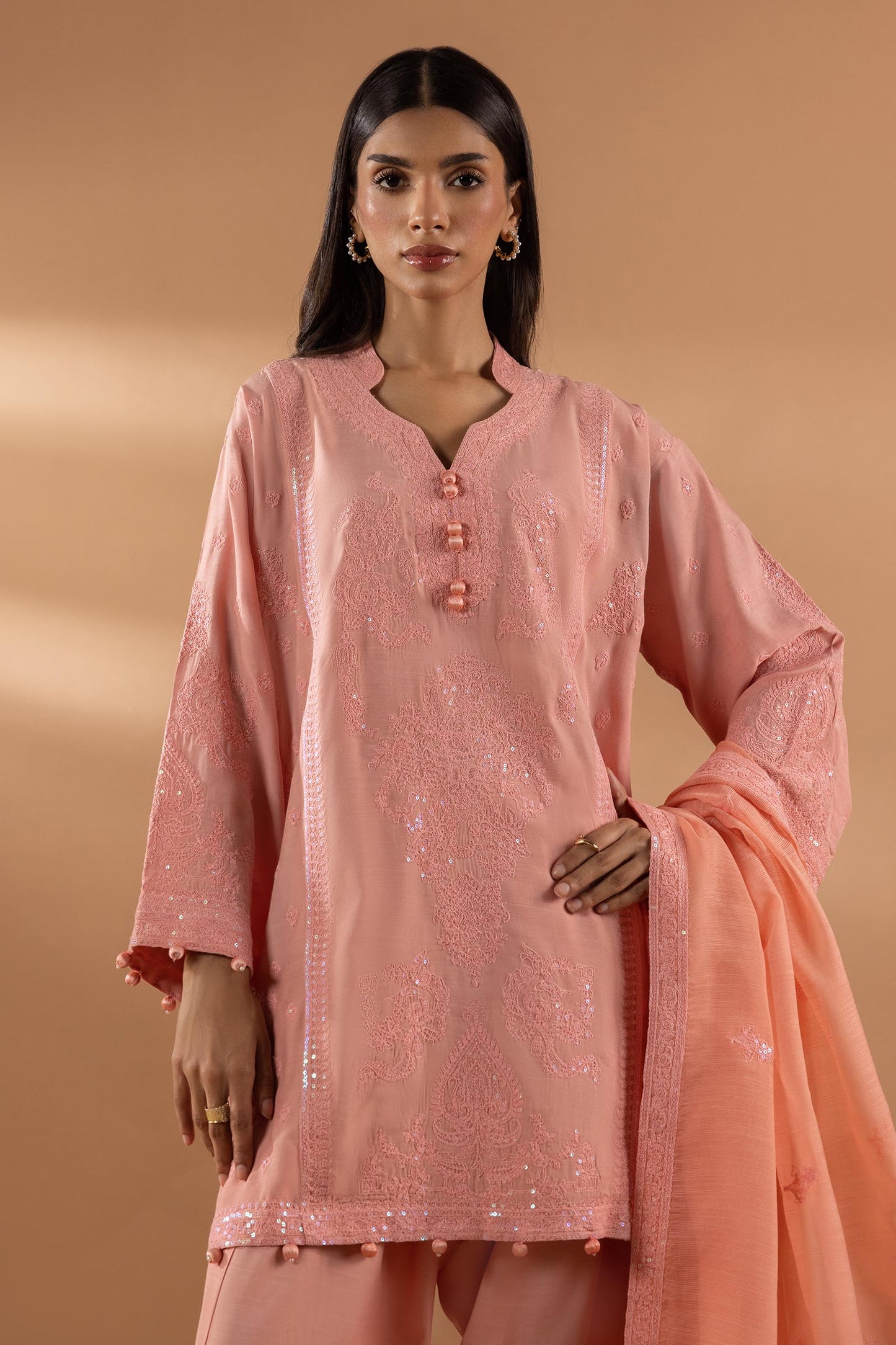 STITCHED SHIRT + BOTTOM + DUPATTA | Sana Safinaz
