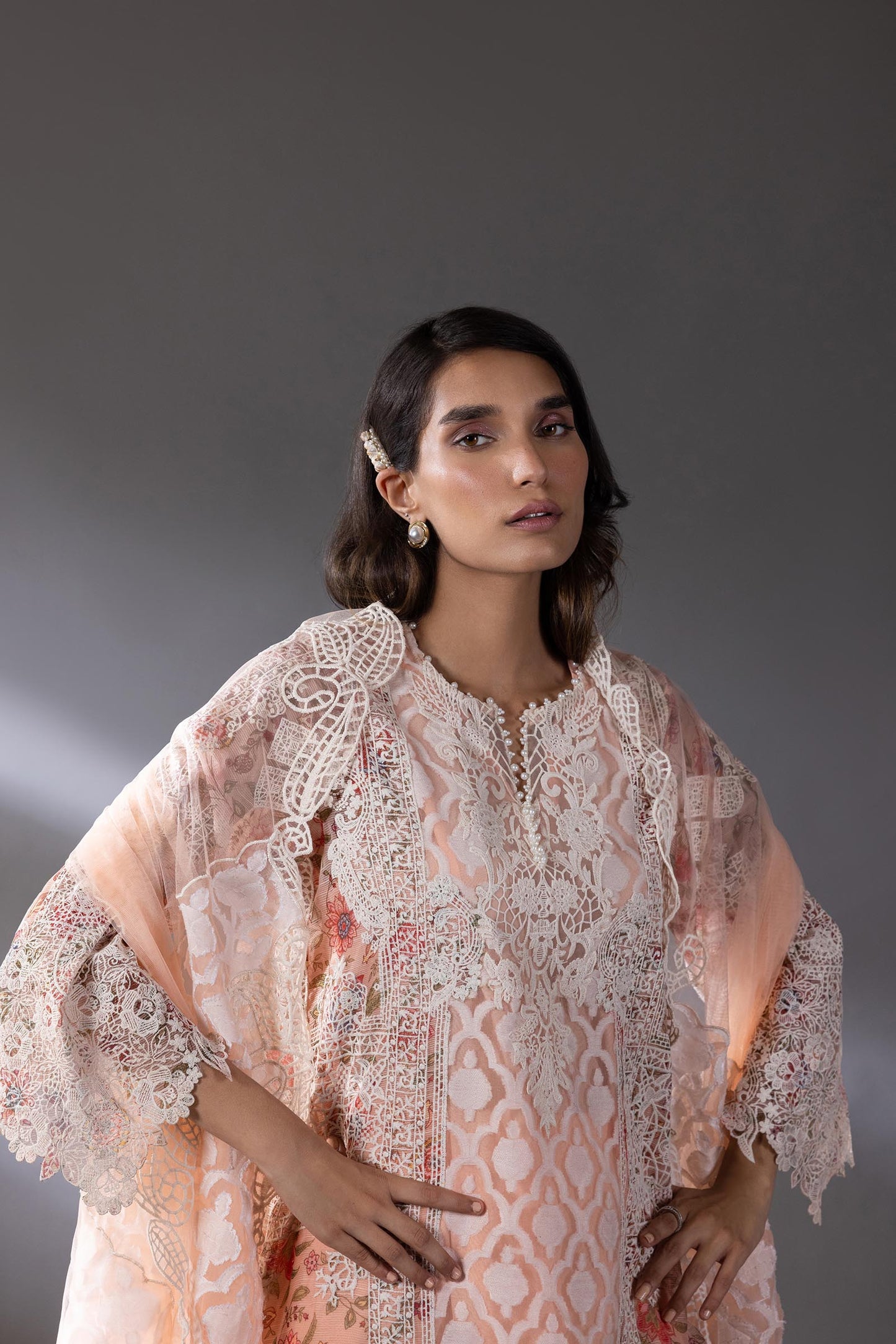STITCHED EMBROIDERED SUIT | Sana Safinaz