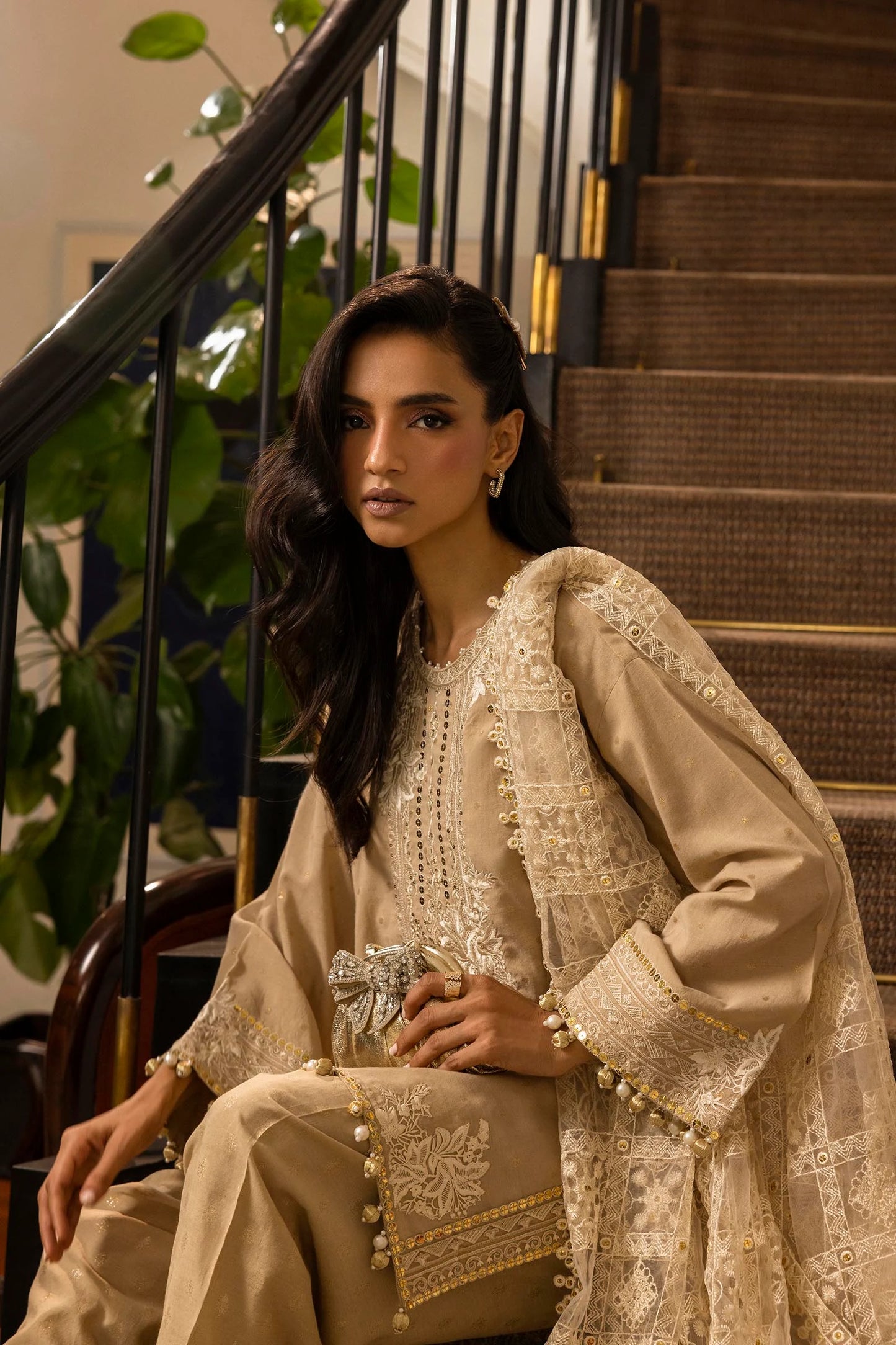 STITCHED JACQUARD SHIRT | Sana Safinaz