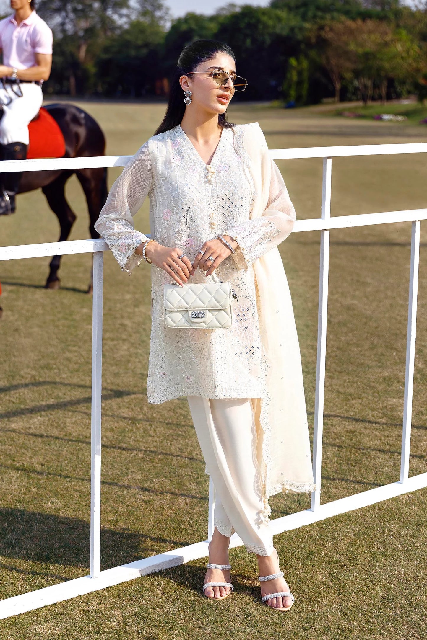STITCHED EMBROIDERED COTTON SHIRT | Sana Safinaz