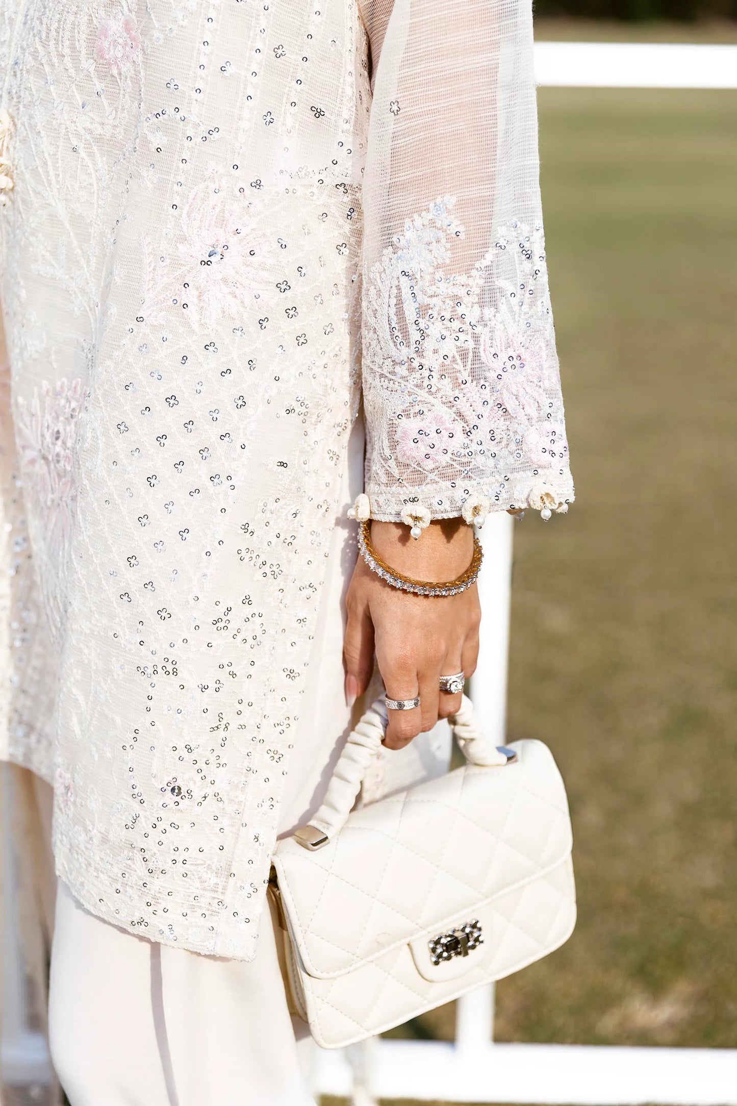 STITCHED EMBROIDERED COTTON SHIRT | Sana Safinaz