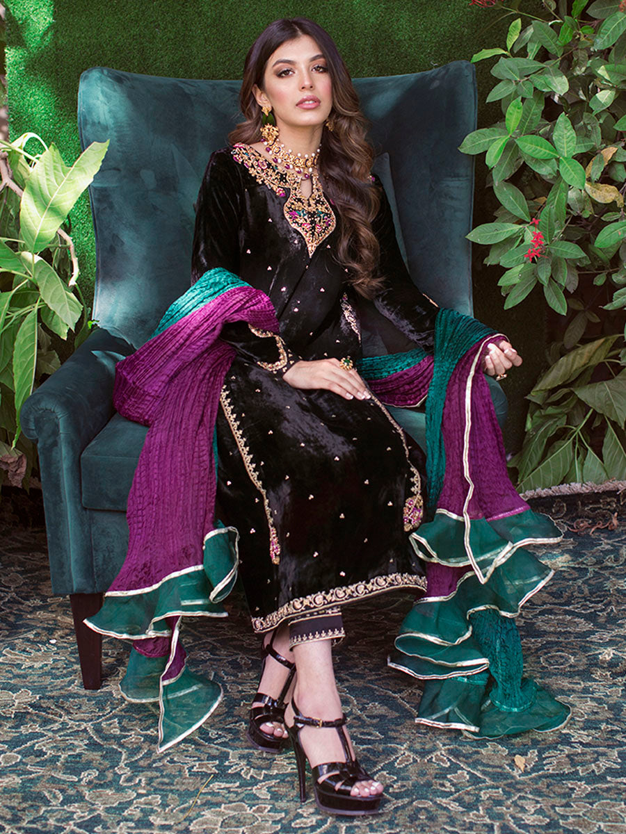 Azita Onyx Velvet | Velvet | FARAH TALIB AZIZ
