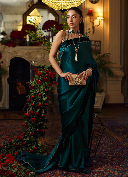 Lunara Saree And Blouse | Velvet | FARAH TALIB AZIZ