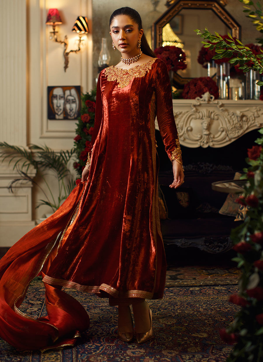 Ailya Shirt And Dupatta | Velvet | FARAH TALIB AZIZ