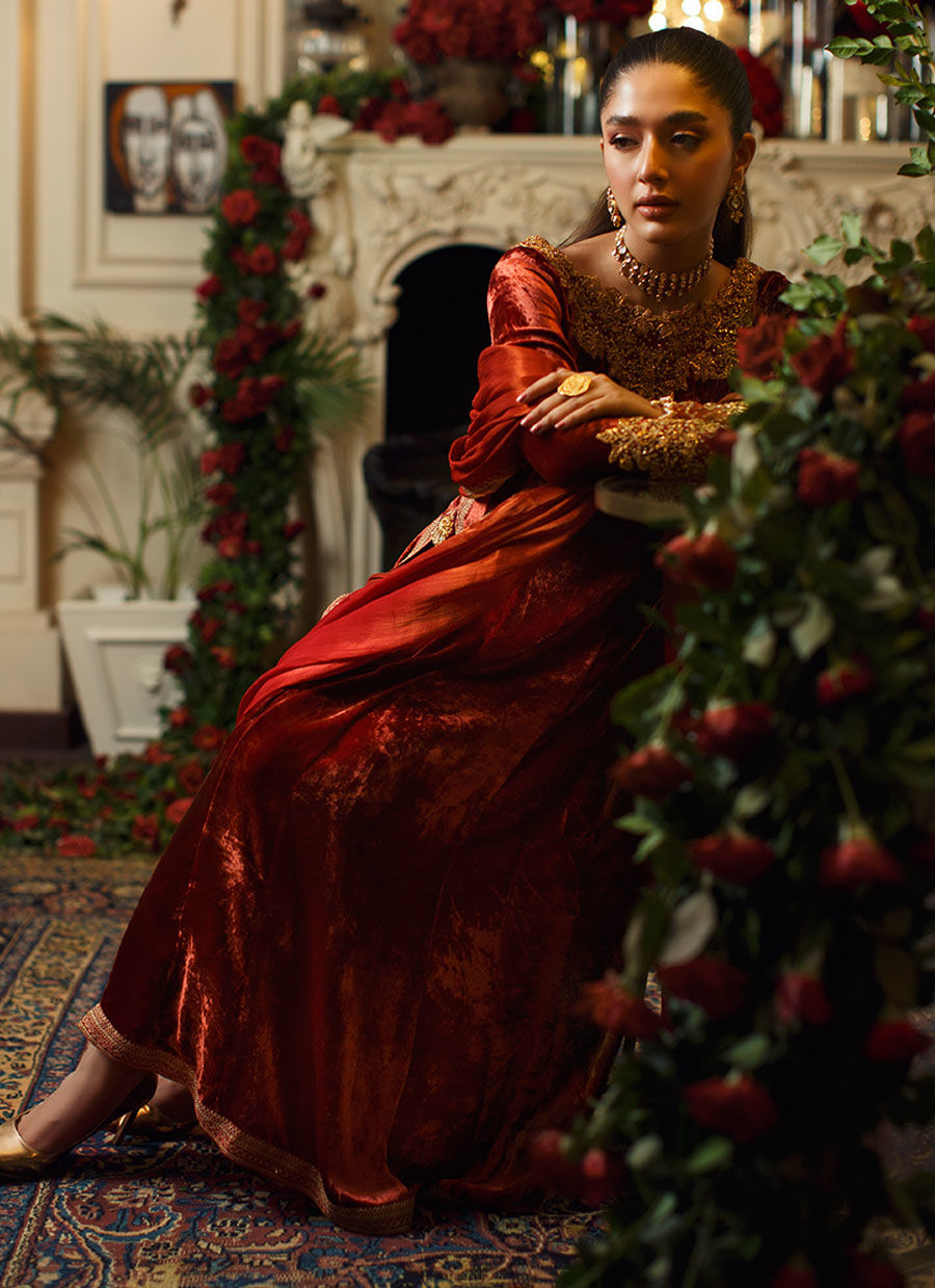 Ailya Shirt And Dupatta | Velvet | FARAH TALIB AZIZ