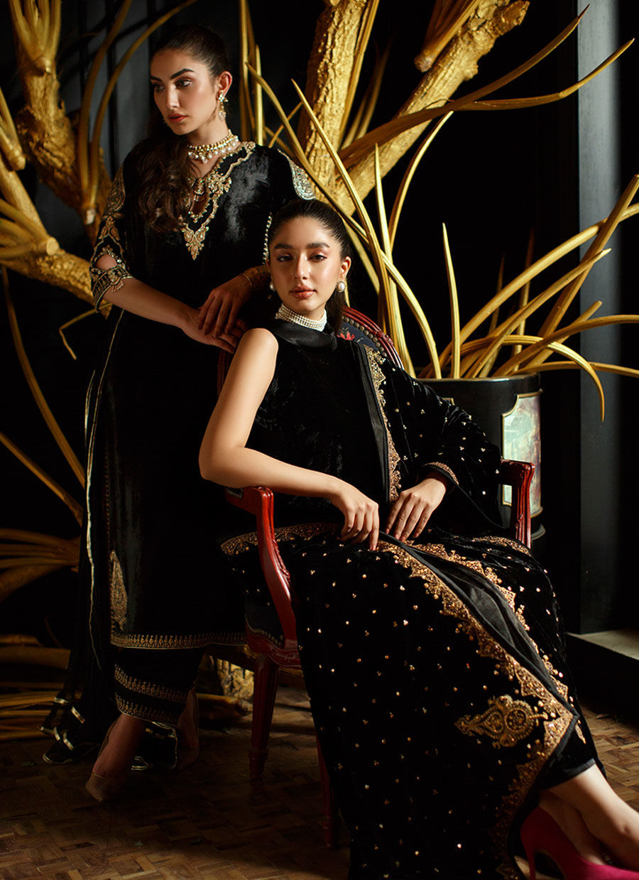 Aylin Shirt And Dupatta | Velvet | FARAH TALIB AZIZ