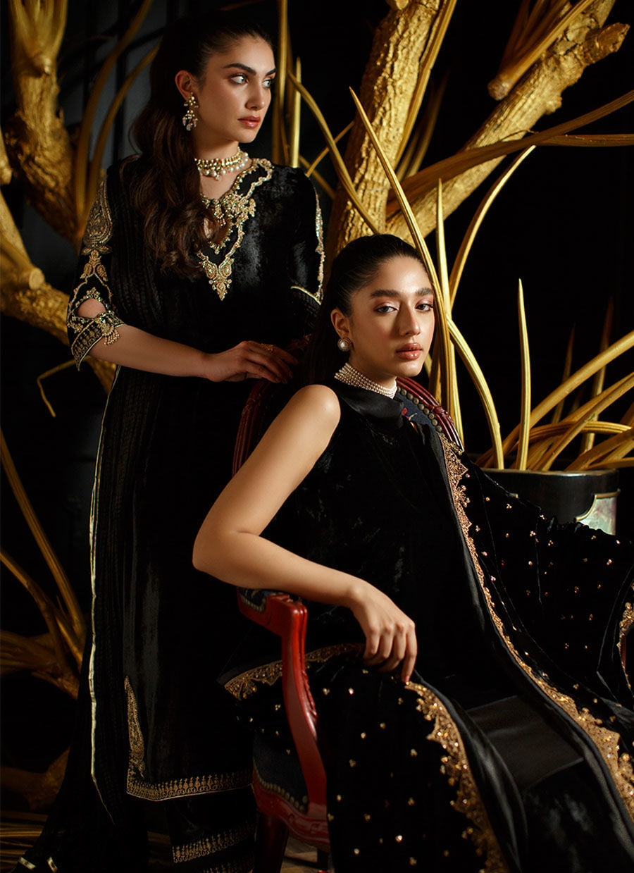 Aylin Shirt And Dupatta | Velvet | FARAH TALIB AZIZ