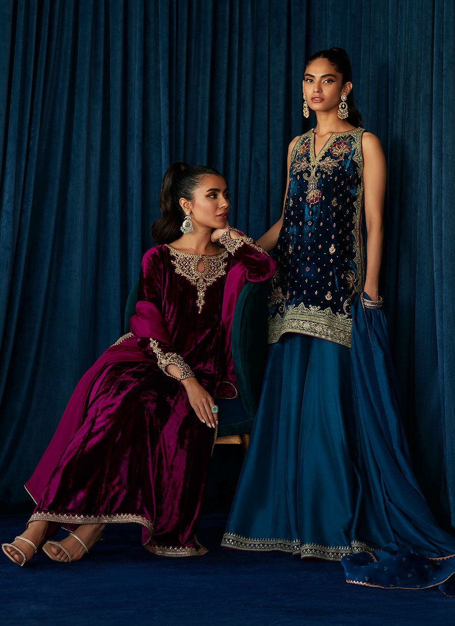 Shirley Shirt And Dupatta | Velvet | FARAH TALIB AZIZ