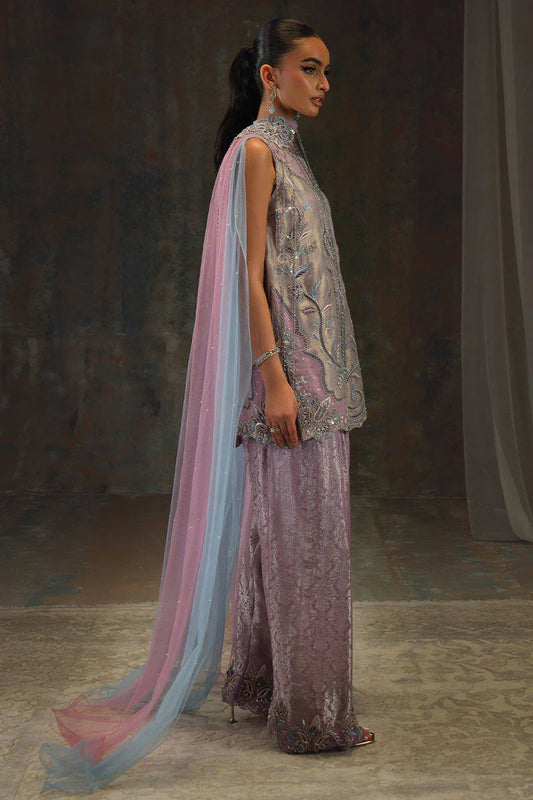 MOONSTONE SHIRT WITH FARSHI SHALWAR | FARIDA HASAN