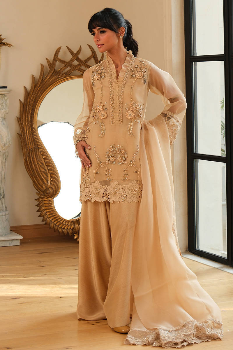 Gold Leaf Shirt and Pants | Eid Edit '26 | FARIDA HASAN