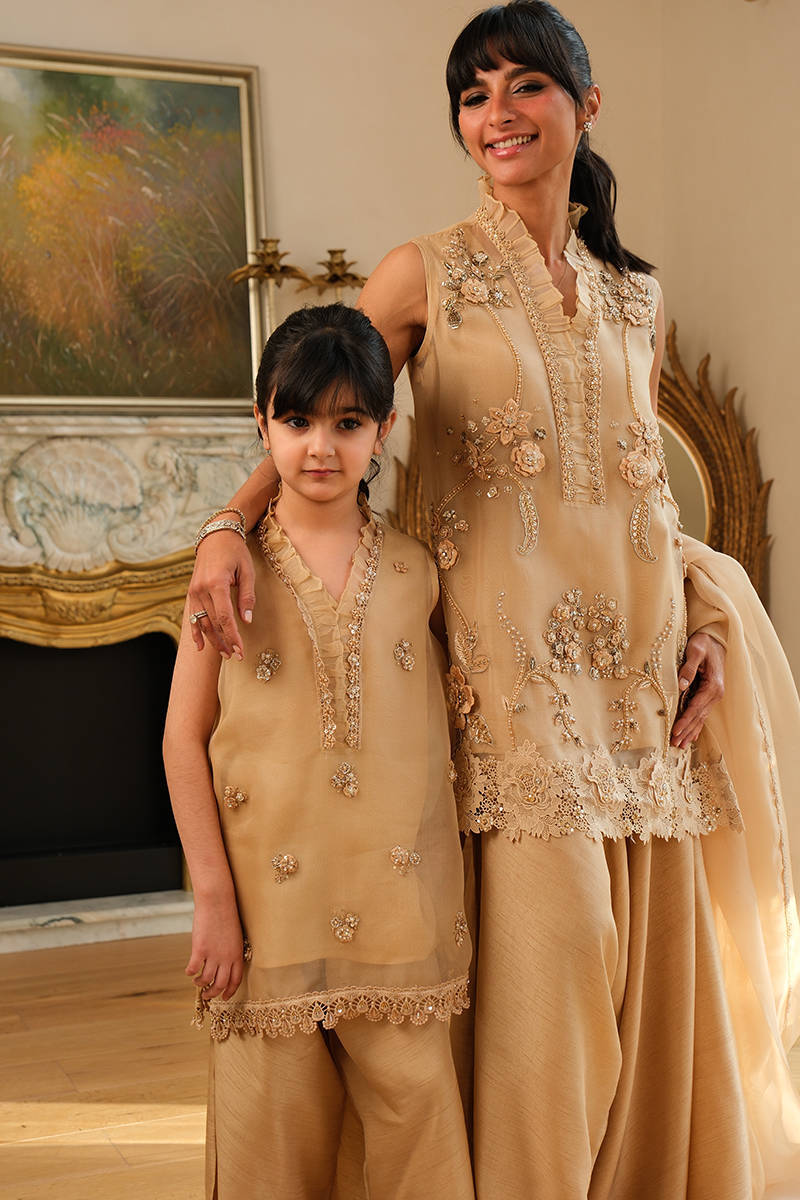 Gold Leaf Shirt and Pants | Eid Edit '26 | FARIDA HASAN