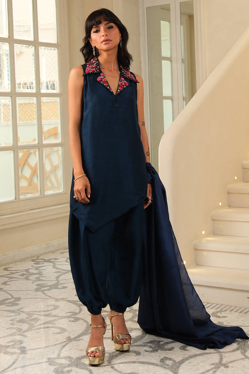 Ink Rose Shirt and Pants | Eid Edit '26 | FARIDA HASAN