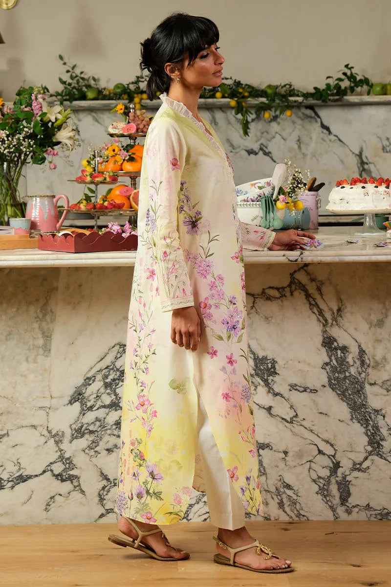 Pastel Bloom Shirt | Fh-bess-01 | Bloom Edit Spring Summer '26 | FARIDA HASAN