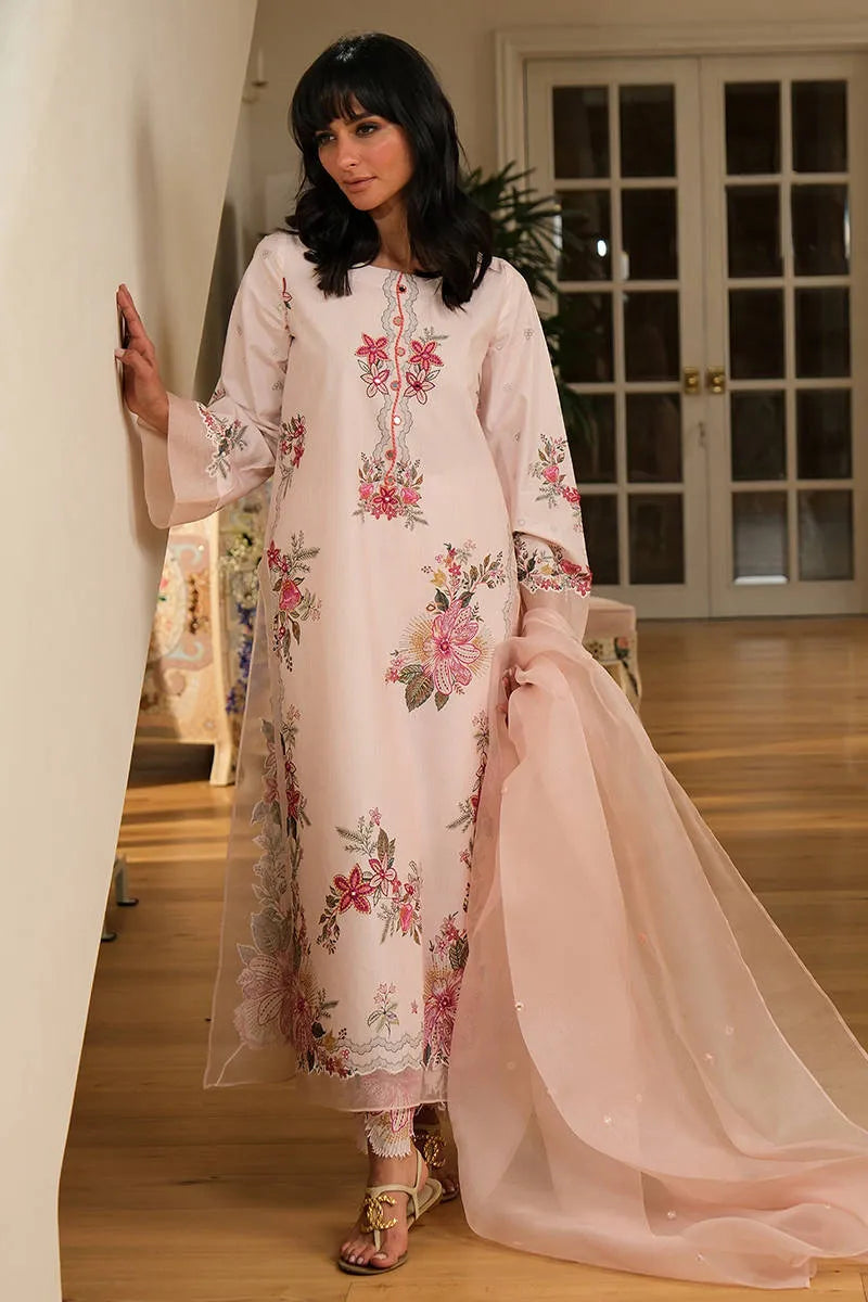 Mirror Blush Shirt And Pants | Fh-bess-03 | Bloom Edit Spring Summer '26 | FARIDA HASAN