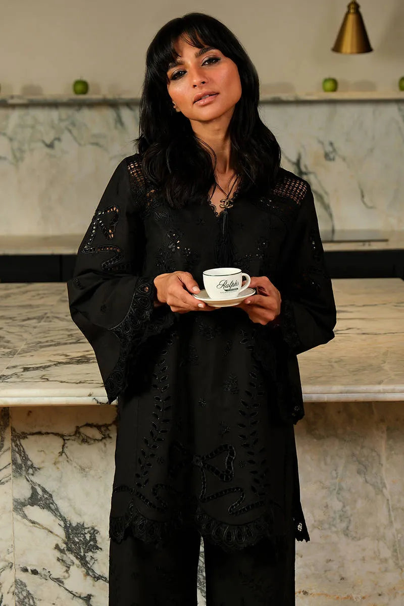 Black Bloom Set | Fh-bess-04 | Bloom Edit Spring Summer '26 | FARIDA HASAN