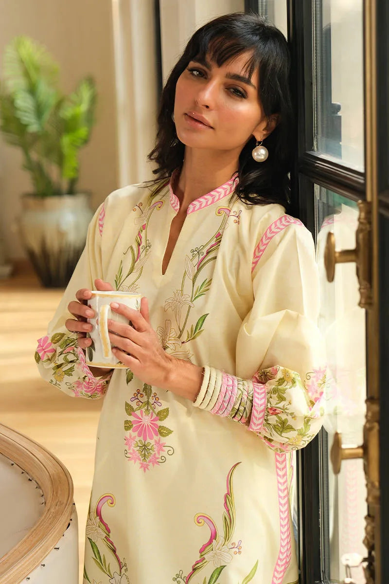 Lemon Bloom Shirt | Fh-bess-07 | Bloom Edit Spring Summer '26 | FARIDA HASAN