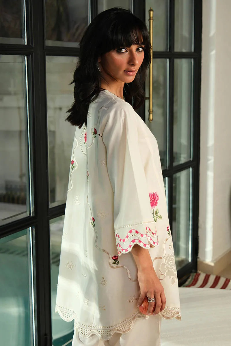 Cream Rose Set | Fh-bess-10 | Bloom Edit Spring Summer '26 | FARIDA HASAN