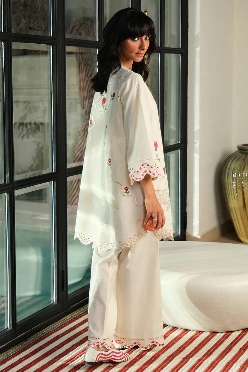 Cream Rose Set | Fh-bess-10 | Bloom Edit Spring Summer '26 | FARIDA HASAN