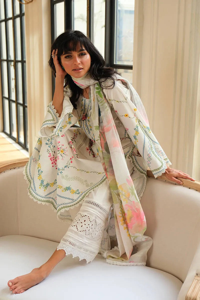 Water Colour Rose With Dupatta | Fh-bess-12 | Bloom Edit Spring Summer '26 | FARIDA HASAN