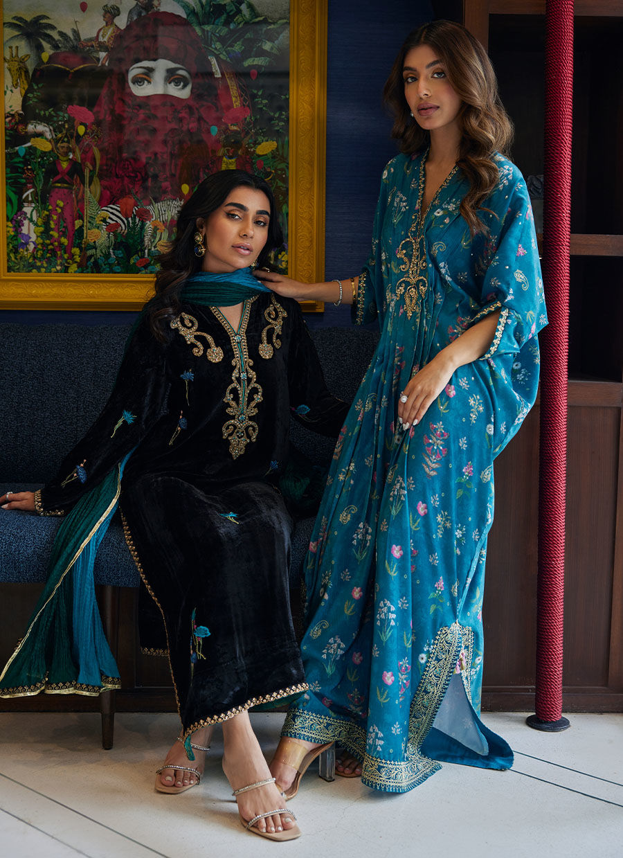 Zuhra Kaftan | Velvet | FARAH TALIB AZIZ