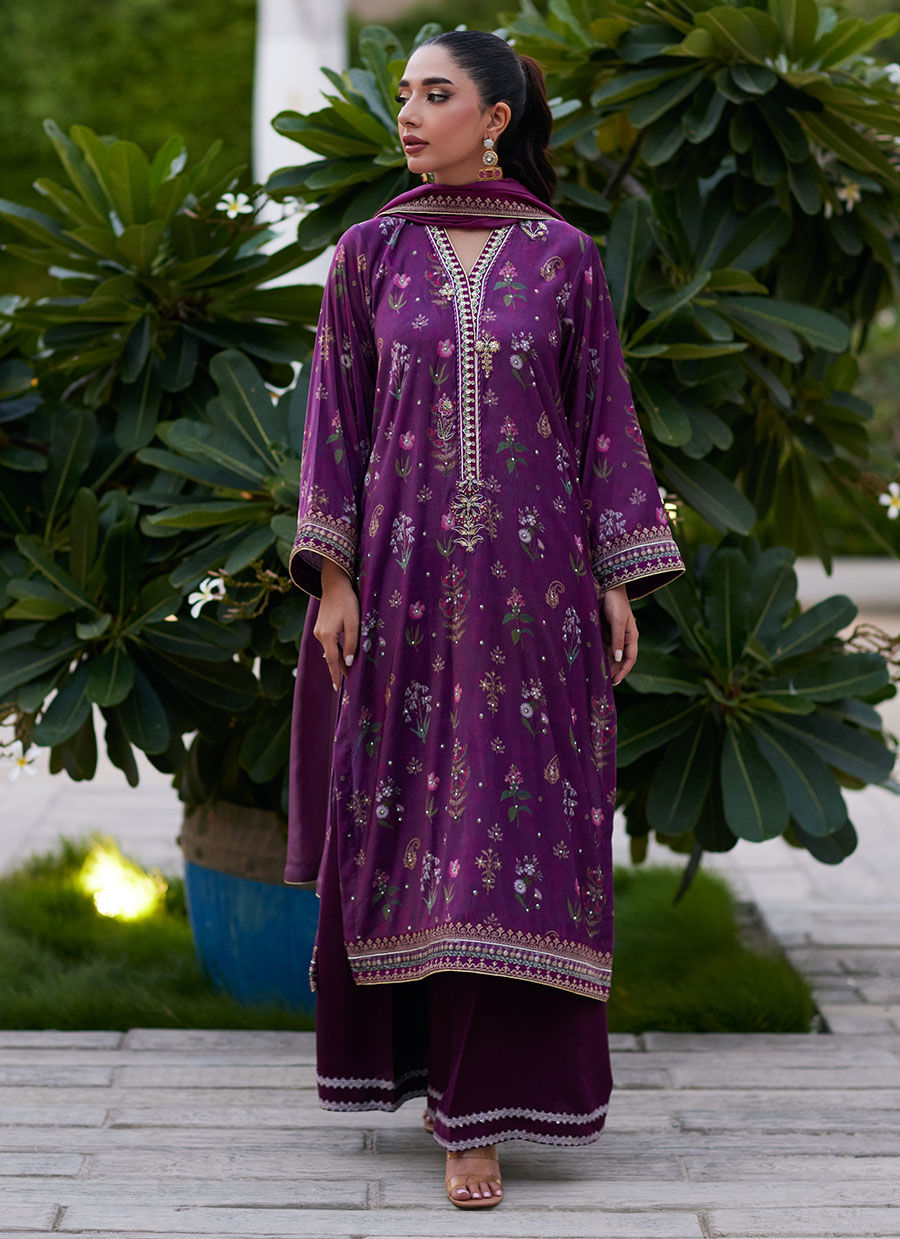 Maiza Shirt And Dupatta | Velvet | FARAH TALIB AZIZ