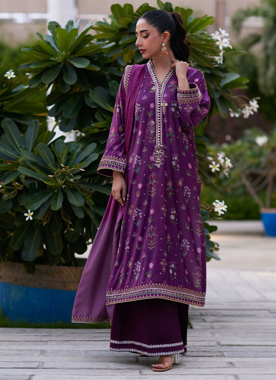 Maiza Shirt And Dupatta | Velvet | FARAH TALIB AZIZ