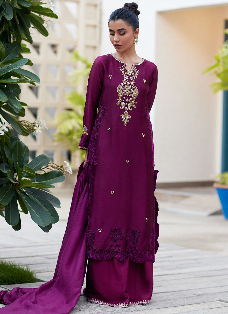 Raisa Shirt And Dupatta | Velvet | FARAH TALIB AZIZ