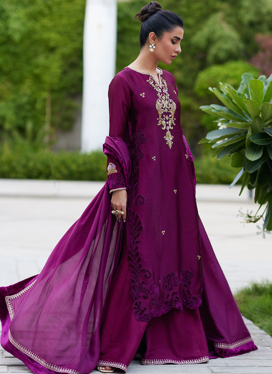 Raisa Shirt And Dupatta | Velvet | FARAH TALIB AZIZ