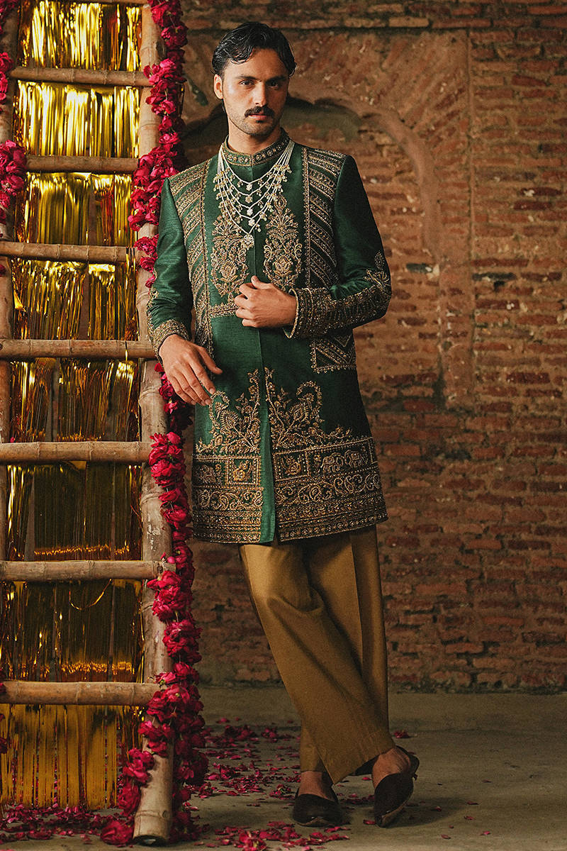 GREEN JODHPUR | Menswear |  Mohsin Naveed Ranjha
