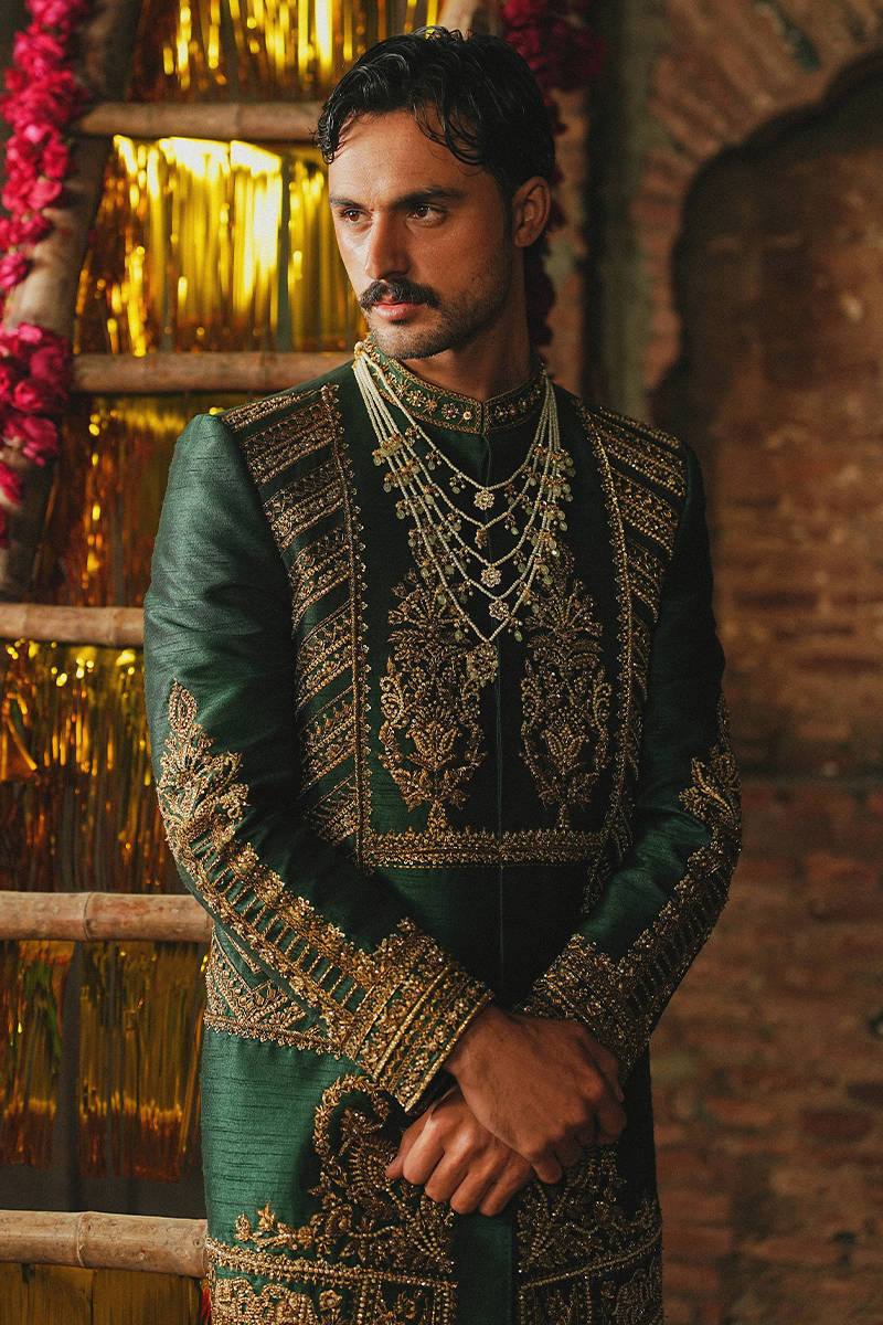 GREEN JODHPUR | Menswear |  Mohsin Naveed Ranjha