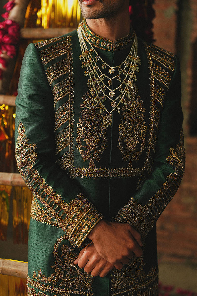GREEN JODHPUR | Menswear |  Mohsin Naveed Ranjha