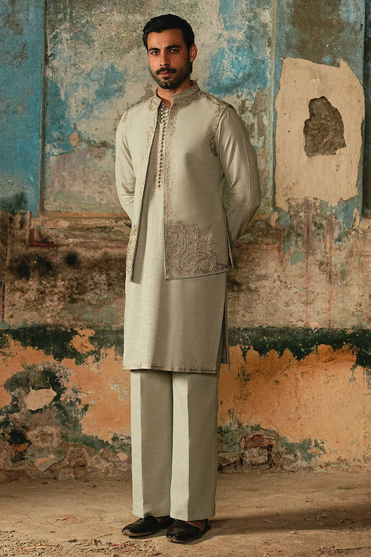 Burhan Waistcoat |  Luxury Pret '26 | Menswear |  Mohsin Naveed Ranjha