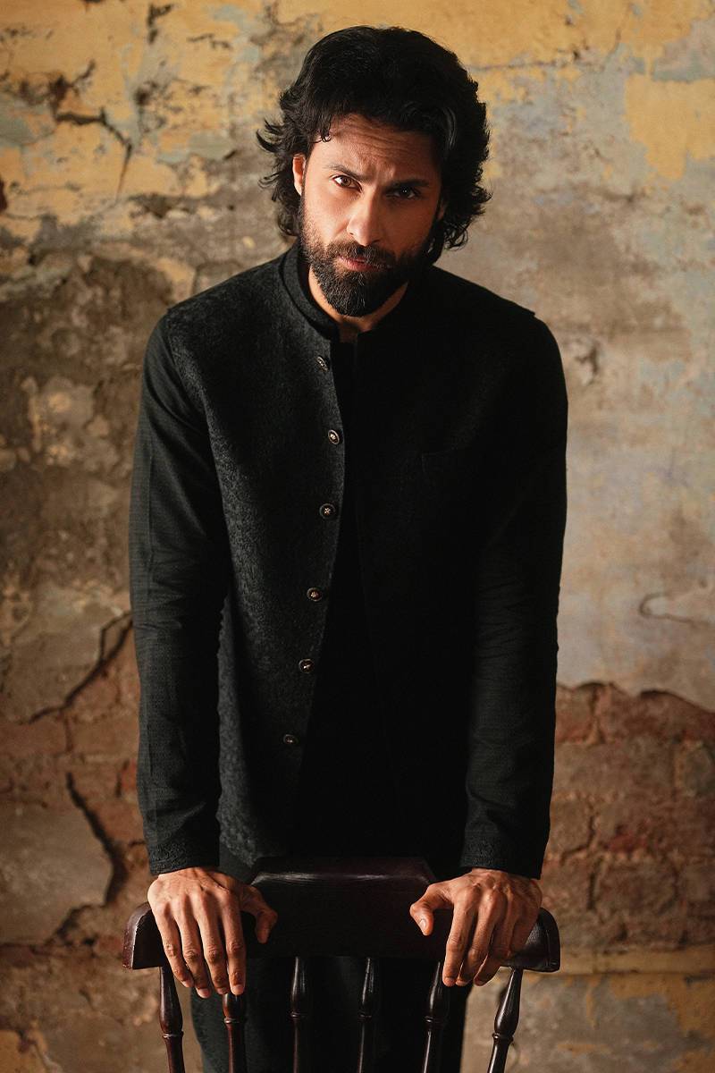 Ziyad Waistcoat |  Luxury Pret '26 | Menswear |  Mohsin Naveed Ranjha