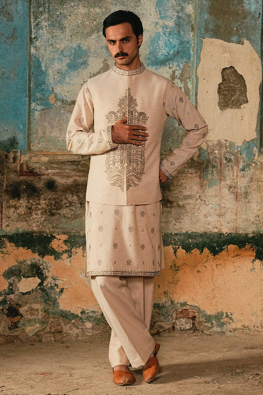 Ghalib Waistcoat |  Luxury Pret '26 | Menswear |  Mohsin Naveed Ranjha