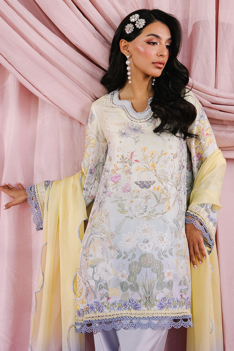 Summer Shirt and Dupatta | Glam Doll House - Eid Luxury Silks '26 | Ansab Jahangir