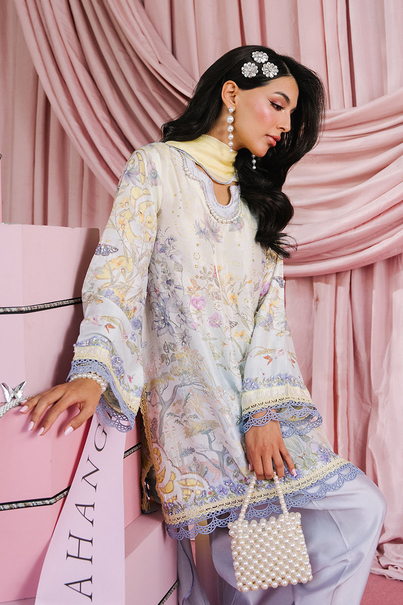 Summer Shirt and Dupatta | Glam Doll House - Eid Luxury Silks '26 | Ansab Jahangir
