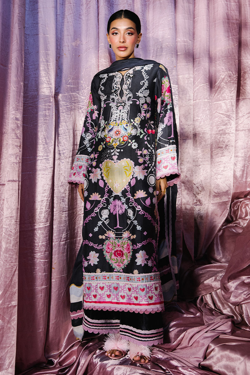 Zella Shirt and Dupatta | Glam Doll House - Eid Luxury Silks '26 | Ansab Jahangir